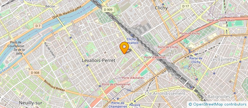 localisation de l'entreprise LA COTE DES BASQUES à LEVALLOIS-PERRET