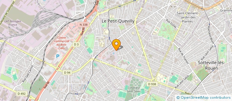 localisation de l'entreprise LA COTE DES ILES  LE PETIT-QUEVILLY