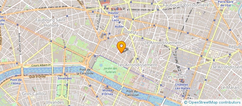 localisation de l'entreprise LA COTE DES MONTRES à PARIS