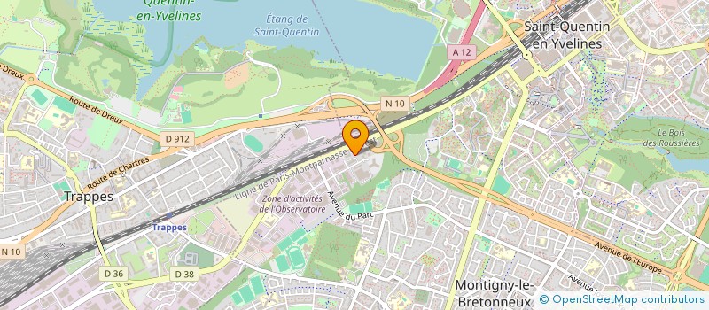 localisation de l'entreprise LA COTE DU PARC  MONTIGNY-LE-BRETONNEUX