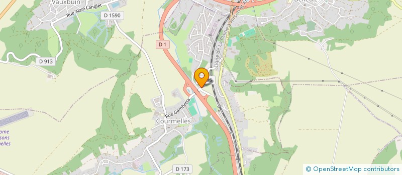 localisation de l'entreprise LA COTE DU POSTE  COURMELLES