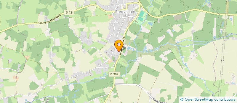 localisation de l'entreprise LA COTE FLEURIE  PONTVALLAIN