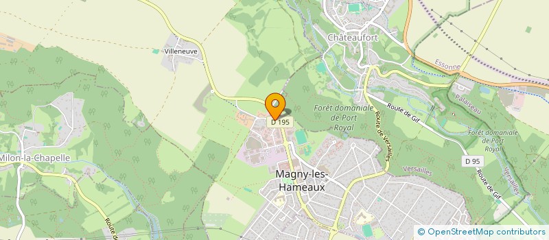 localisation de l'entreprise LA COTE FLEURIE  MAGNY-LES-HAMEAUX