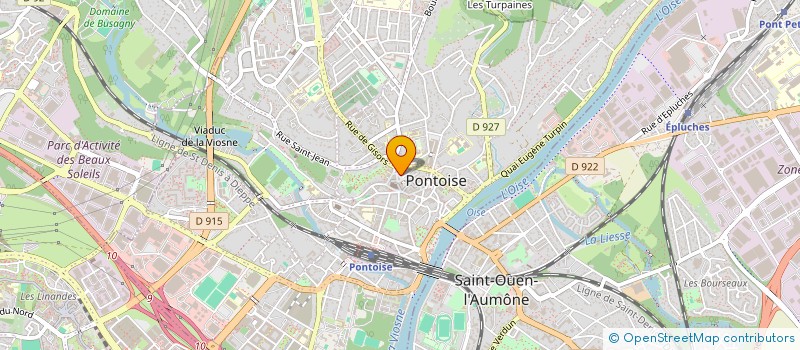 localisation de l'entreprise LA COTE FLEURIE  PONTOISE