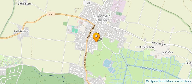 localisation de l'entreprise LA COTE LUMIERE  LONGEVILLE-SUR-MER