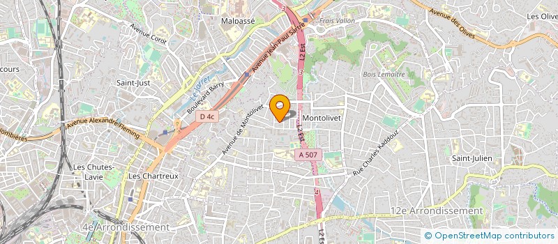 localisation de l'entreprise LA COTE SAUVAGE à MARSEILLE 12