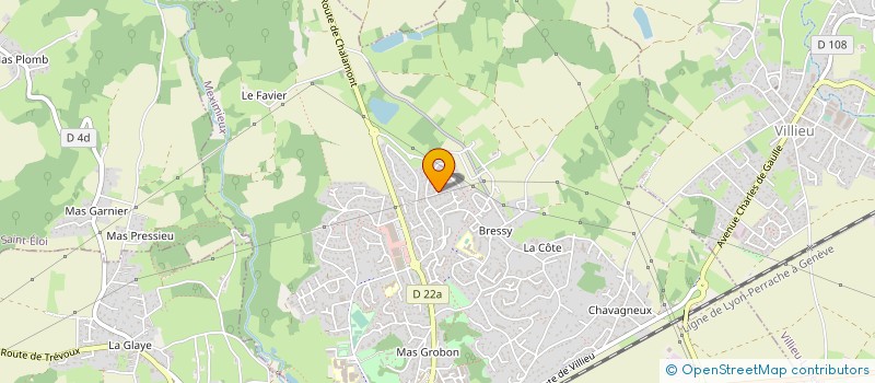 localisation de l'entreprise LA COTIERE 01  FARAMANS