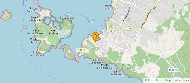 localisation de l'entreprise LA COTIERE à SIX-FOURS-LES-PLAGES