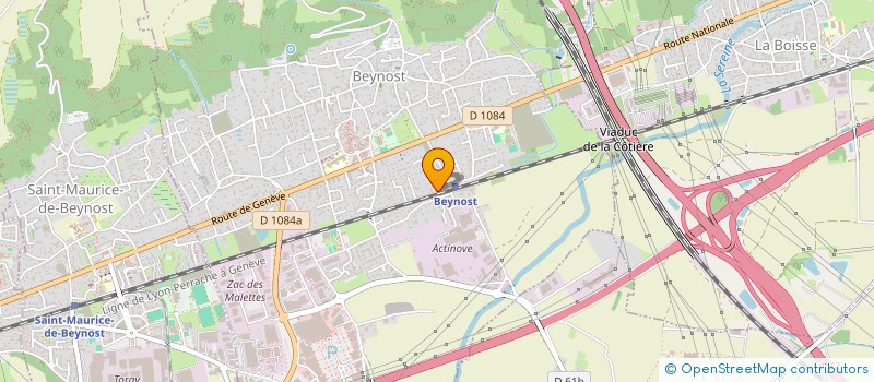 localisation de l'entreprise LA COTIERE D'ELECTRICITE à BEYNOST