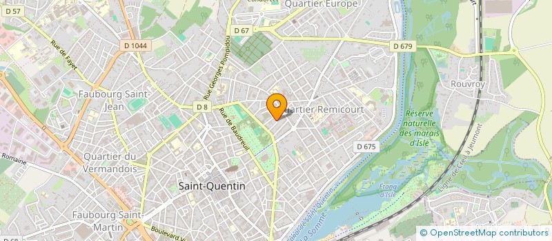 localisation de l'entreprise LA COTONNERIE à SAINT-QUENTIN
