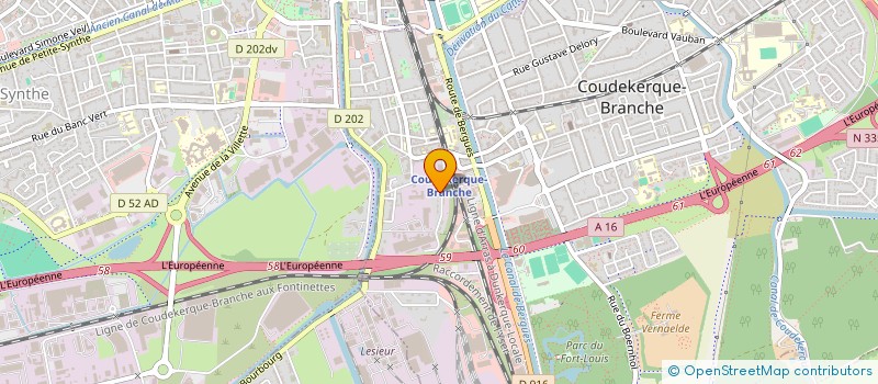 localisation de l'entreprise LA COUDEKERQUOISE  COUDEKERQUE-BRANCHE