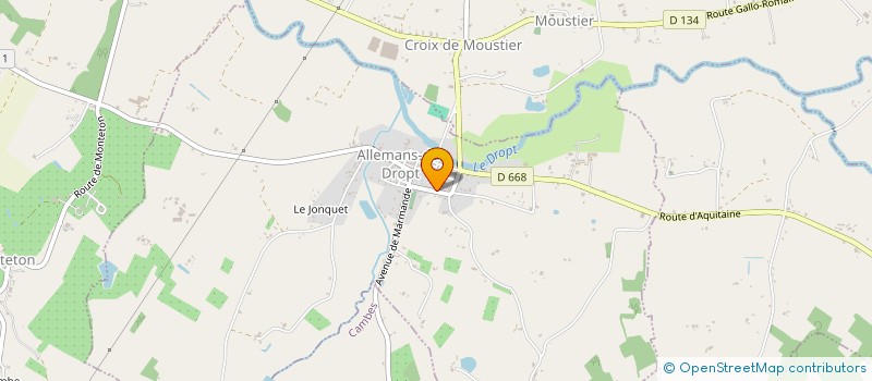 localisation de l'entreprise LA COUDRAIE  ALLEMANS-DU-DROPT