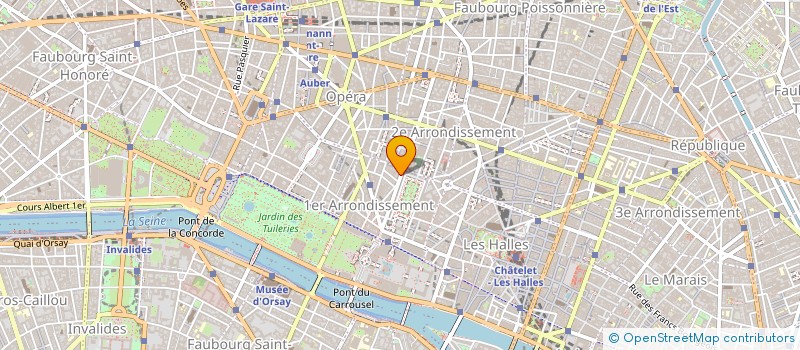 localisation de l'entreprise LA COUDRAIE 49 à PARIS