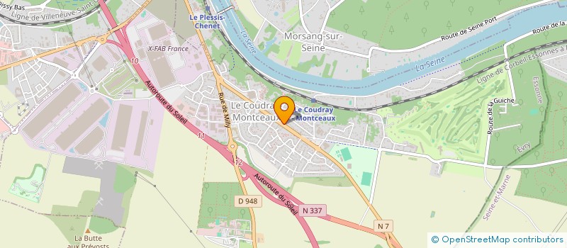 localisation de l'entreprise LA COUDRAYSIENNE PUB  LE COUDRAY-MONTCEAUX