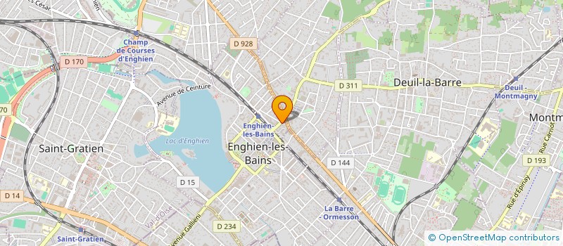 localisation de l'entreprise LA COUETTE à ENGHIEN-LES-BAINS