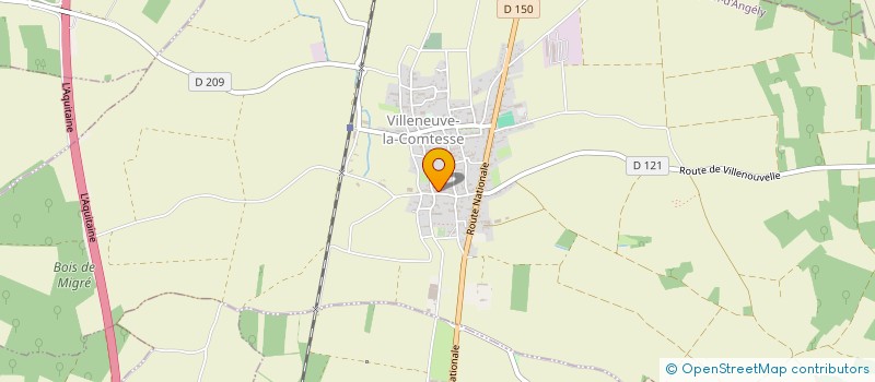 localisation de l'entreprise LA COUETTE BENEZE  BERNAY-SAINT-MARTIN