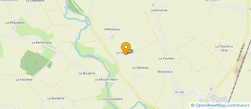 localisation de l'entreprise LA COUGNEE à VALD'YERRE