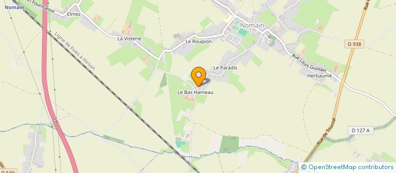 localisation de l'entreprise LA COULEUR MUSICALE  NOMAIN