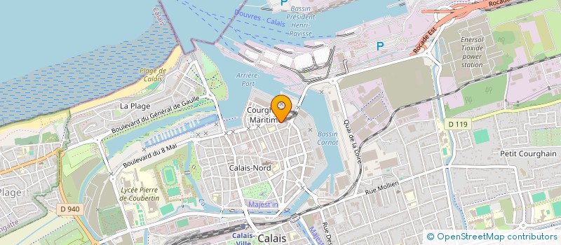 localisation de l'entreprise LA COULEUVRINE  CALAIS