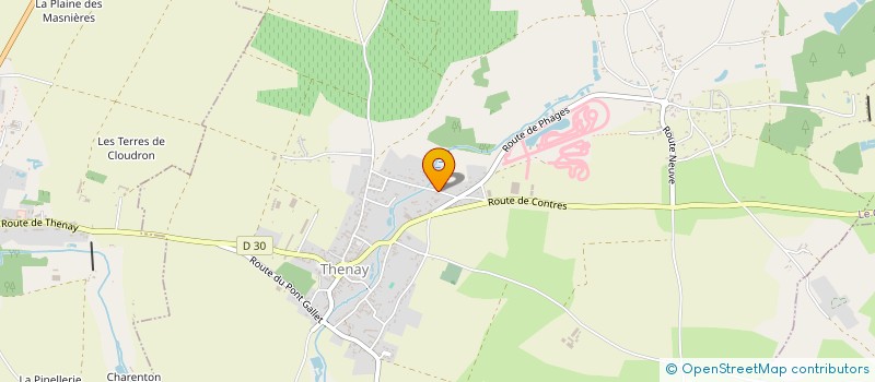 localisation de l'entreprise LA COULONNIERE  LE CONTROIS-EN-SOLOGNE