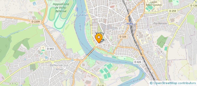 localisation de l'entreprise LA COUPE D OR à VICHY