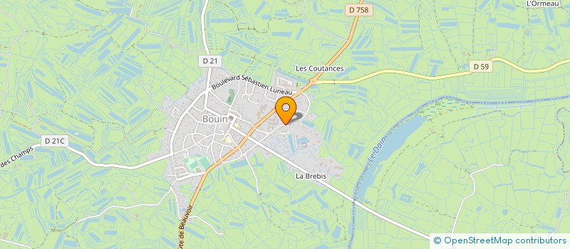 localisation de l'entreprise LA COUPELASSE à BOUIN