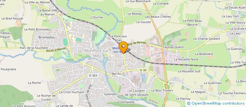 localisation de l'entreprise LA COUPETTE  MONTFORT-SUR-MEU