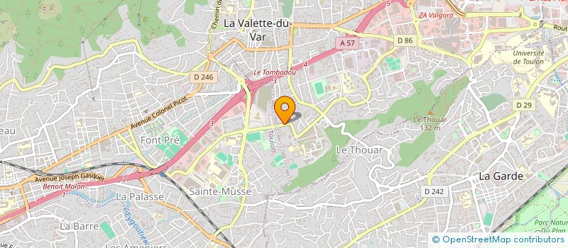 localisation de l'entreprise LA COUPIANE  LA VALETTE-DU-VAR