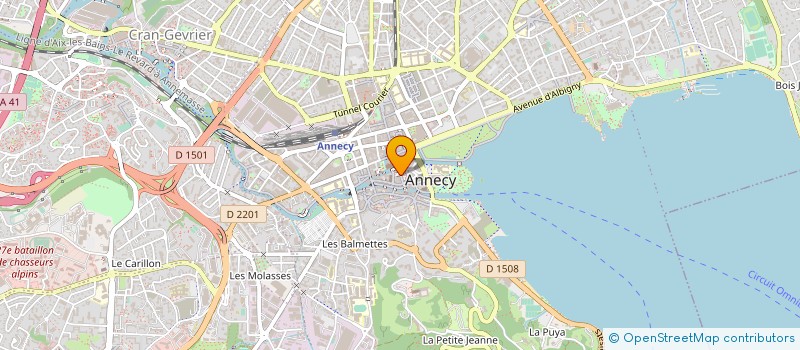 localisation de l'entreprise LA COUPOLE à ANNECY