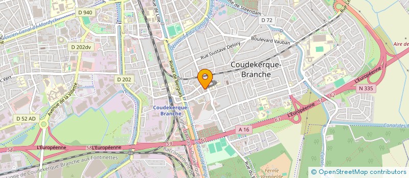 localisation de l'entreprise LA COUPOLE  COUDEKERQUE-BRANCHE