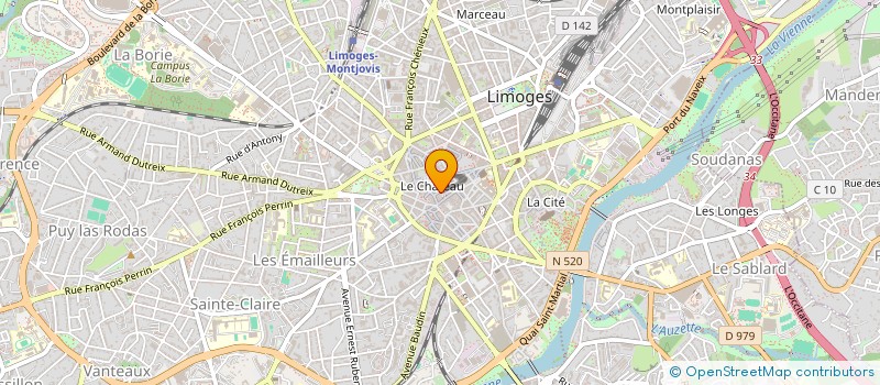 localisation de l'entreprise LA COUPOLE ASSOCIATION CULTURELLE à LIMOGES