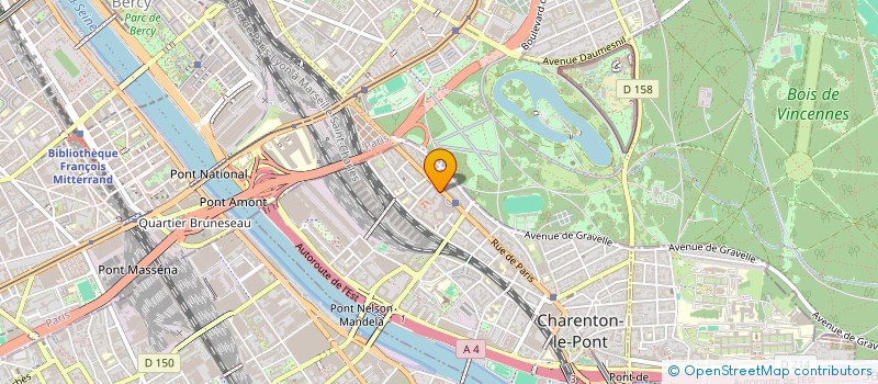 localisation de l'entreprise LA COUPOLE LIBERTE à CHARENTON-LE-PONT