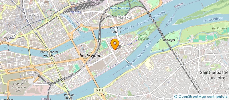 localisation de l'entreprise LA COUPOLE-VEZIN à NANTES