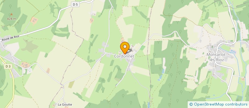 localisation de l'entreprise LA COUPOTTE  CORDONNET