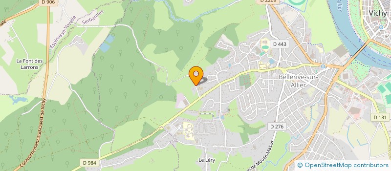 localisation de l'entreprise LA COUR  BELLERIVE-SUR-ALLIER