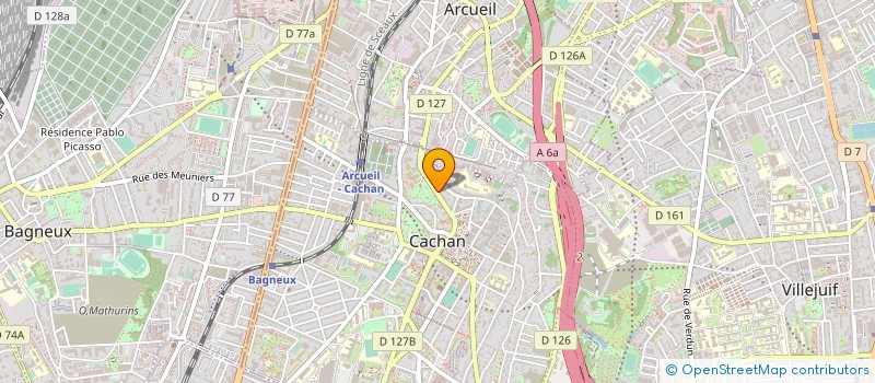 localisation de l'entreprise LA COUR CARREE à CACHAN