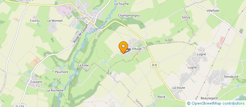 localisation de l'entreprise LA COUR D'AUGE  AUGE