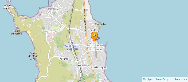 localisation de l'entreprise LA COUR D'ORGERES à SAINT-PIERRE-QUIBERON