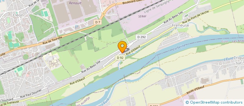 localisation de l'entreprise LA COUR DE FONTENELLE  FRENEUSE