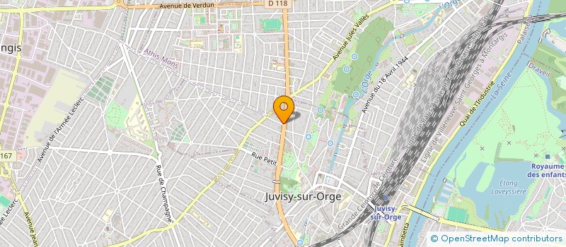 localisation de l'entreprise LA COUR DE FRANCE à JUVISY-SUR-ORGE