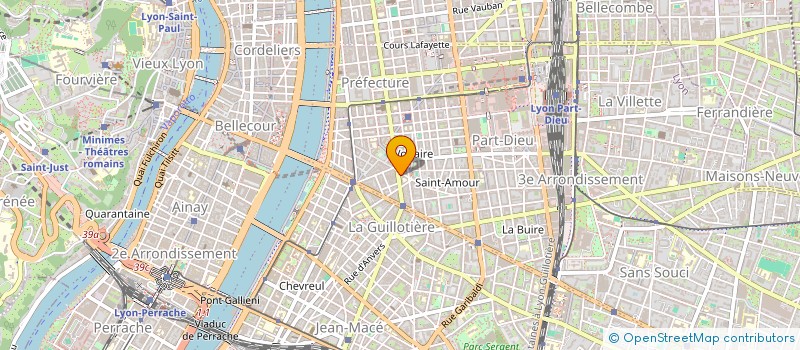 localisation de l'entreprise LA COUR DE HALL DE SAXE  LYON