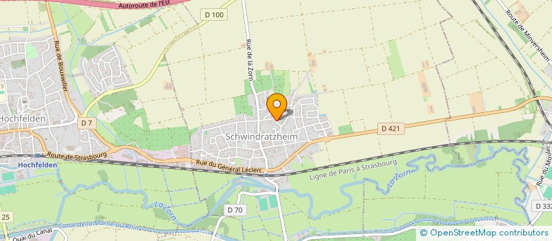 localisation de l'entreprise LA COUR DE JEANNE  KIENHEIM