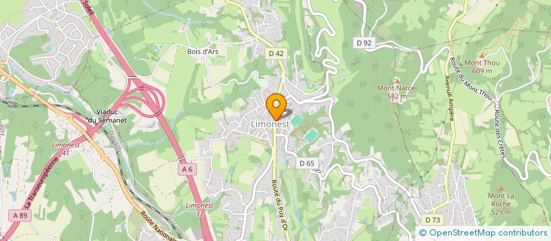 localisation de l'entreprise LA COUR DE L'ART  LIMONEST