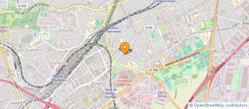 localisation de l'entreprise LA COUR DE L'ECU à MASSY
