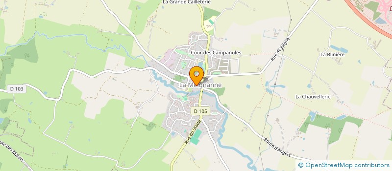 localisation de l'entreprise LA COUR DE LA TURPINIERE  LONGUENEE-EN-ANJOU