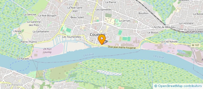 localisation de l'entreprise LA COUR DES ARTISANS à COUERON