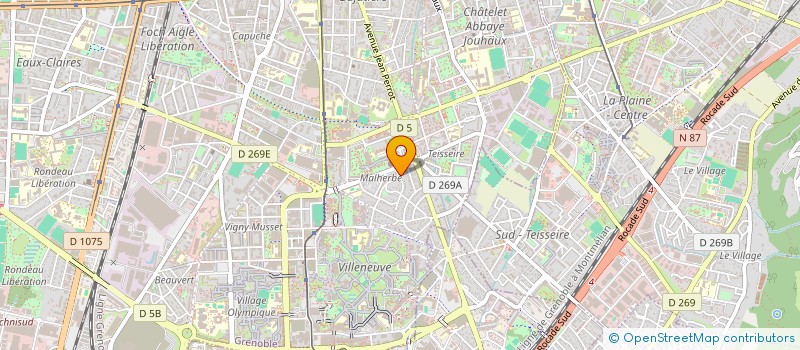 localisation de l'entreprise LA COUR DES BASSES  GRENOBLE