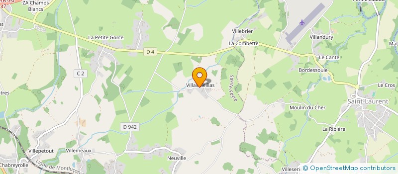 localisation de l'entreprise LA COUR DES CHAMPS à SAINTE-FEYRE