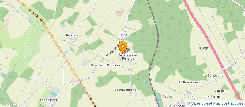 localisation de l'entreprise LA COUR DES CHATS  SAINT-ANTOINE-DU-ROCHER