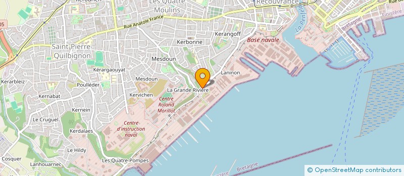 localisation de l'entreprise LA COUR DES CHIMERES à BREST